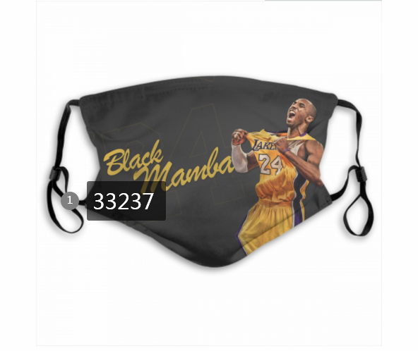 2021 NBA Los Angeles Lakers #24 kobe bryant 33237 Dust mask with filter